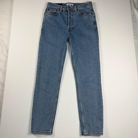 RE/DONE 90s High Rise Ankle Crop Jeans NAF Wash Button Fly 26” Inseam Size 26 - Picture 2 of 16